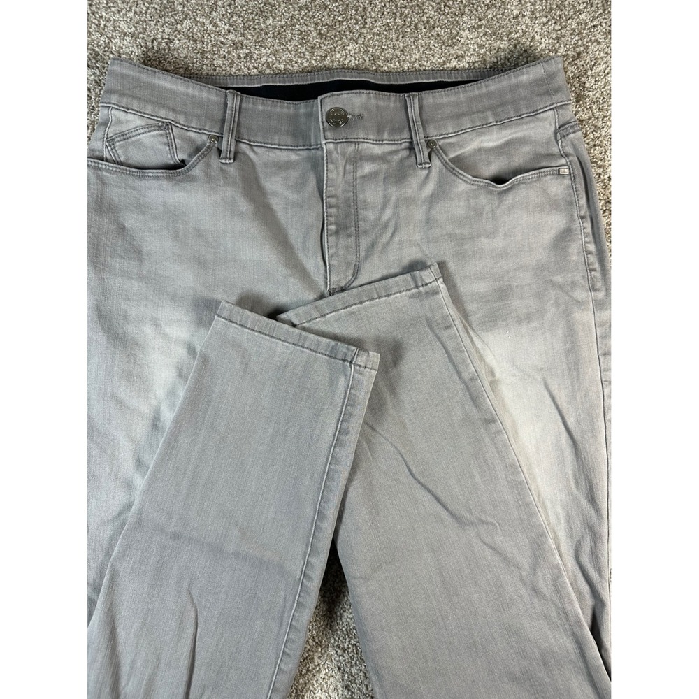 Chicos So Slimming Juliet Grey Ankle Pants Size 2R US 12 Regular Stretch Slim